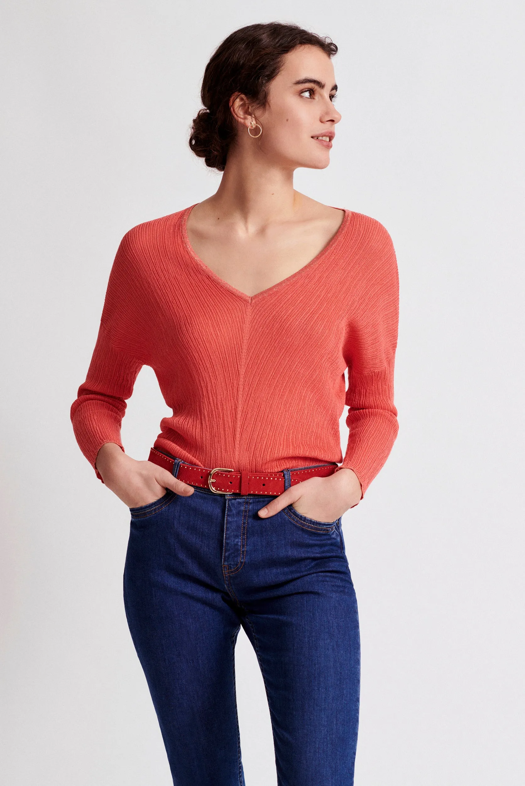 ELISABETTA LIGHT SWEATER WITH LUREX