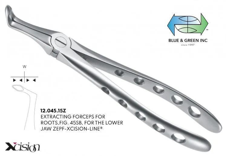 Extracting Forceps, for Lower Jaw Roots (12.045.15Z)