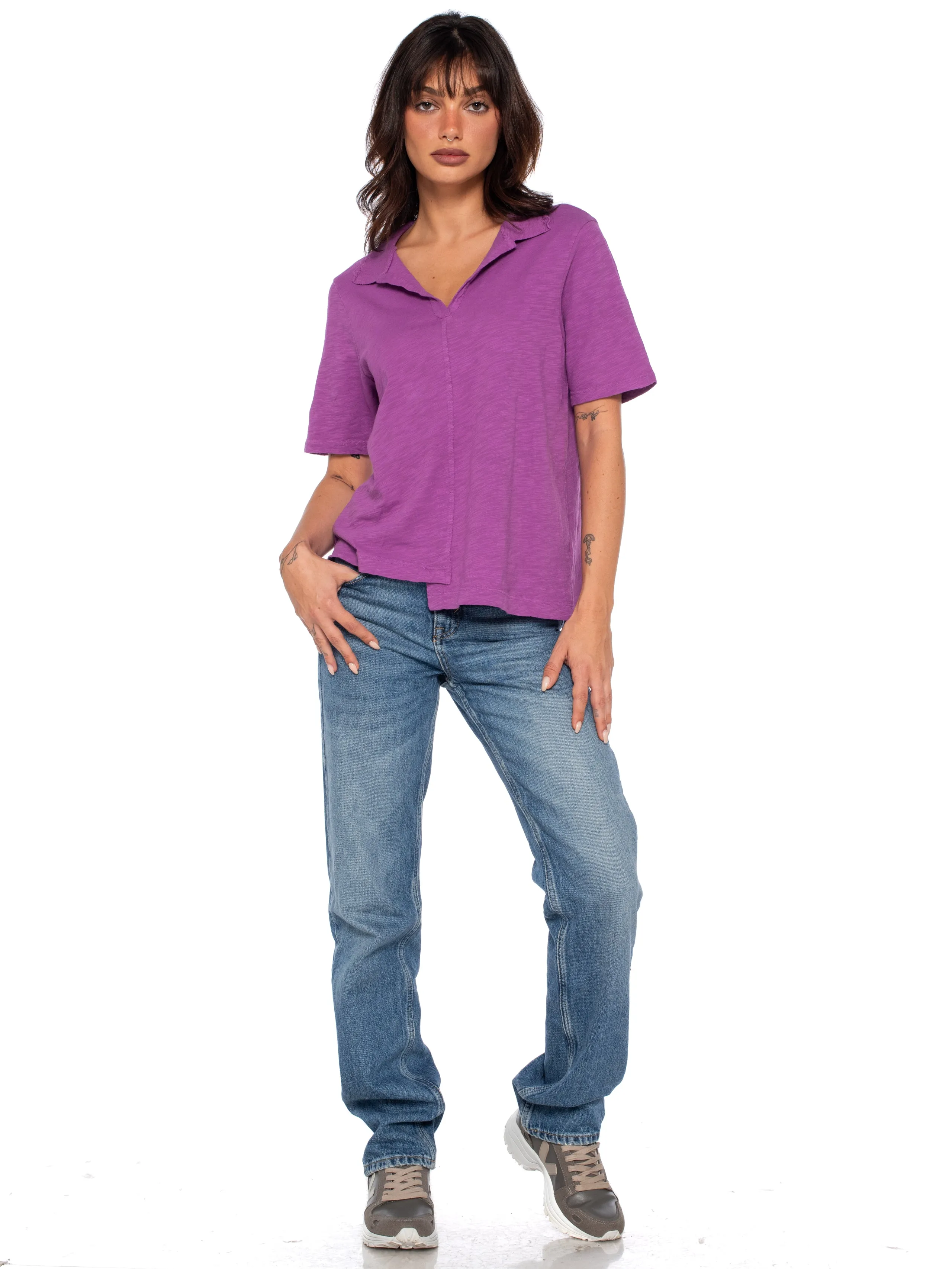 Femme Shifted Polo