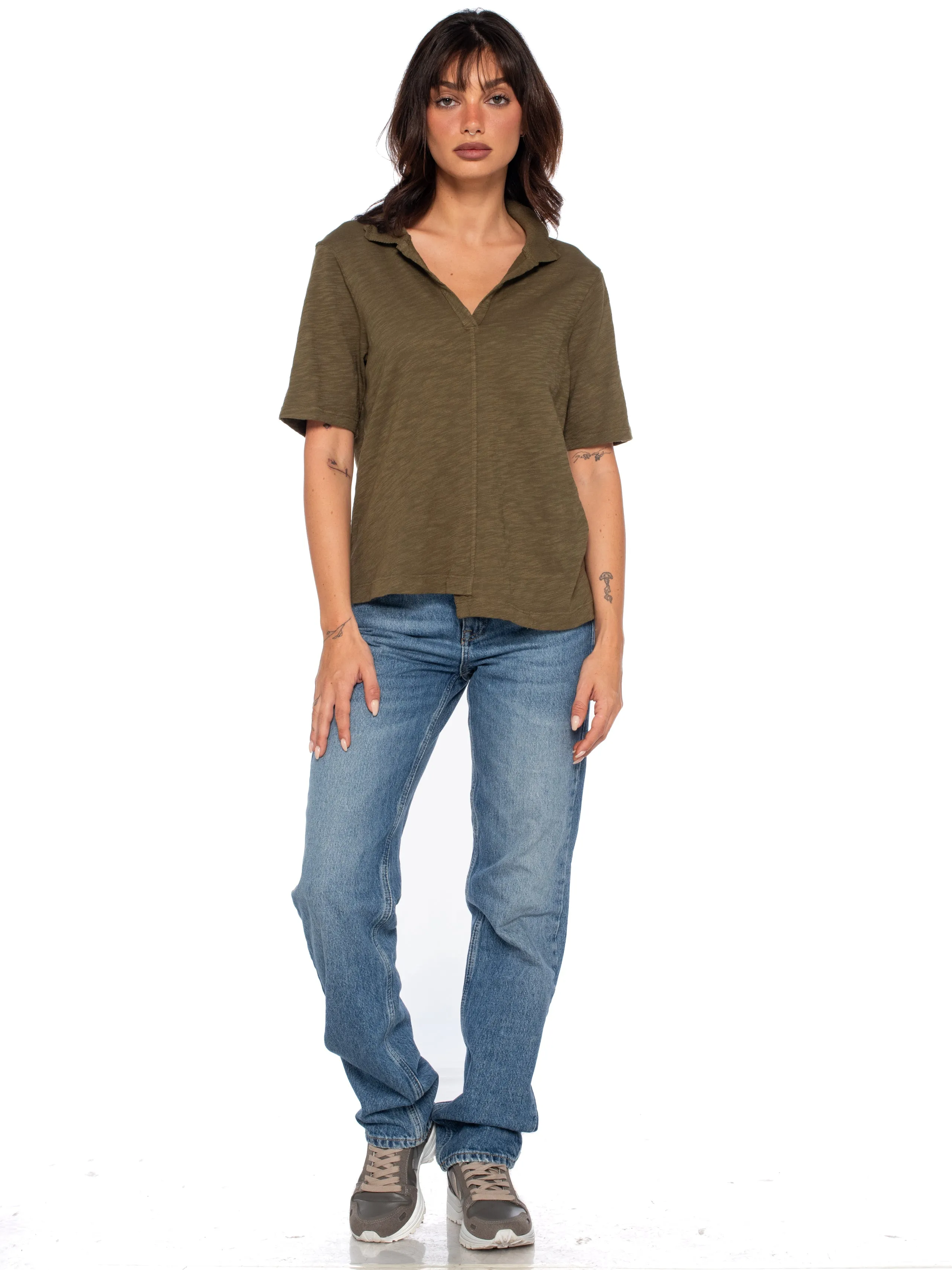 Femme Shifted Polo