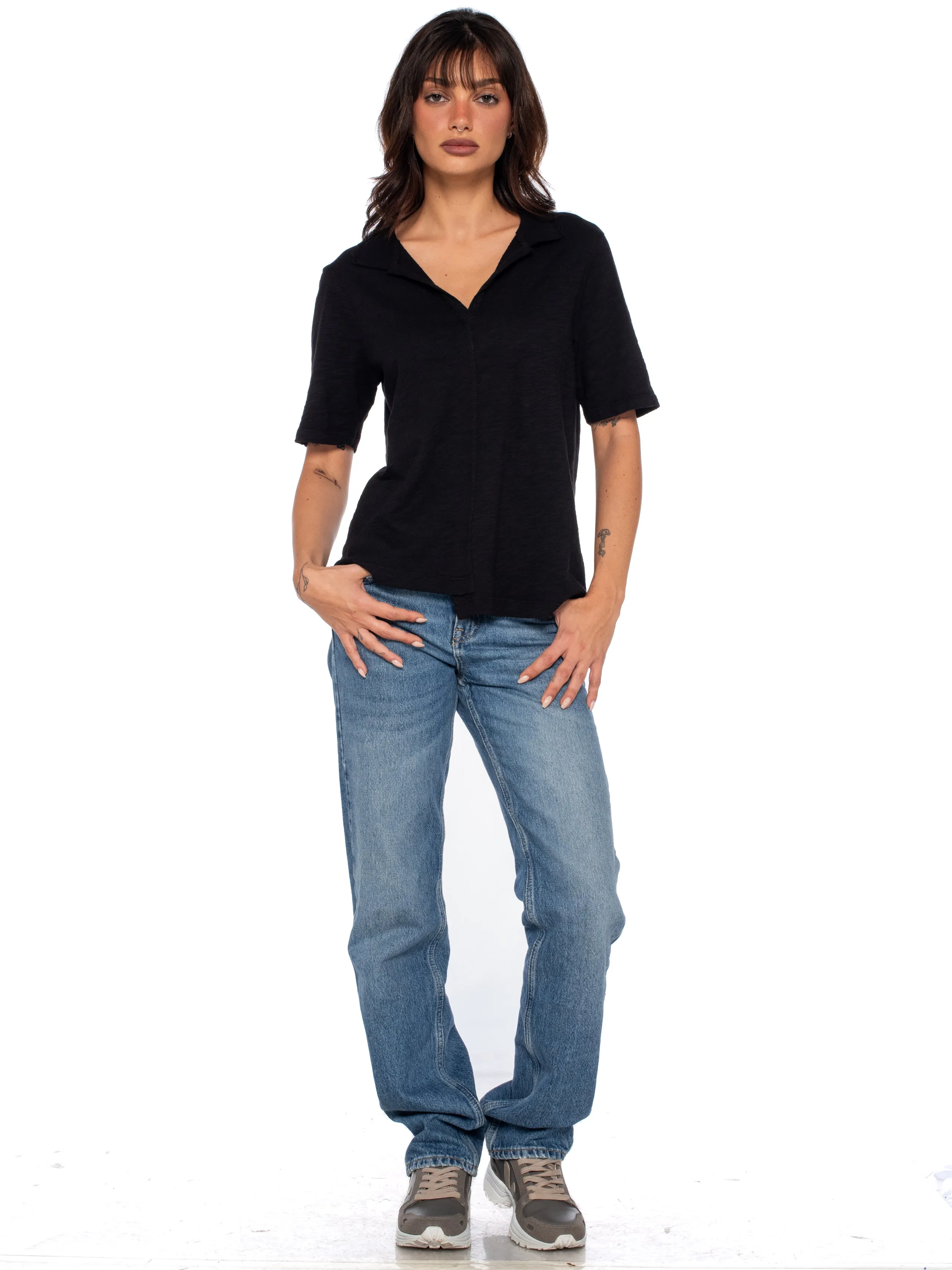 Femme Shifted Polo