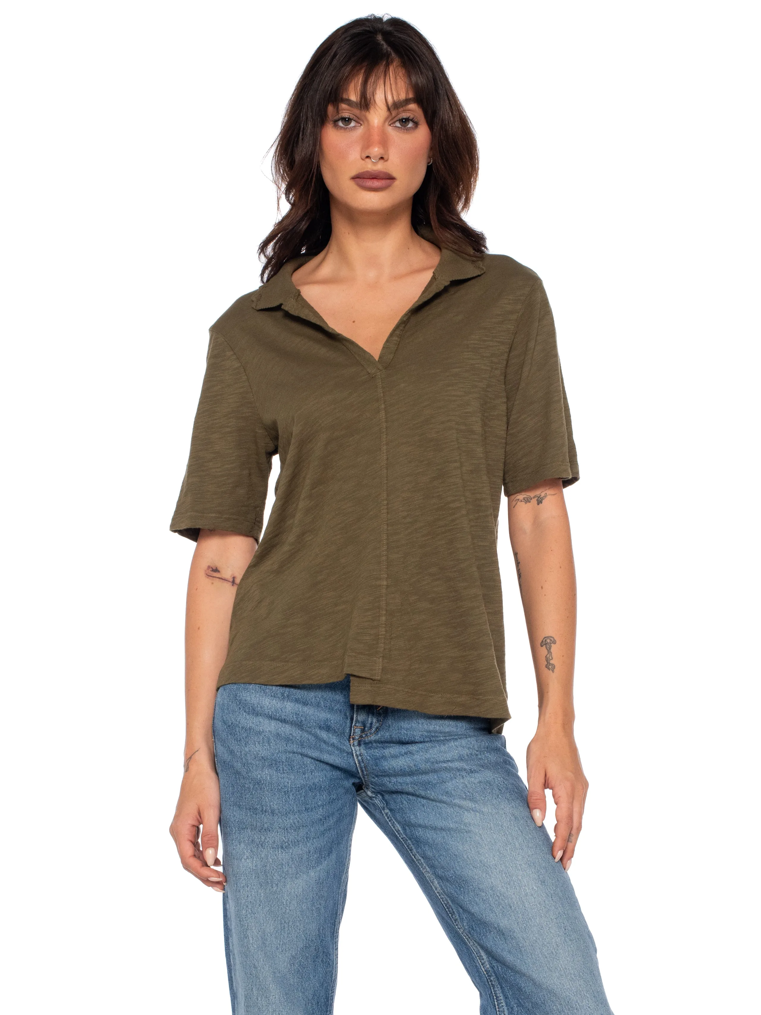Femme Shifted Polo