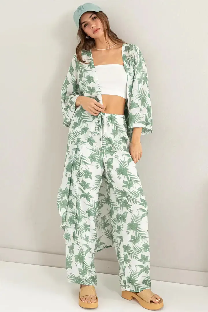 FLORAL DUSTER KIMONO