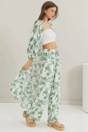 FLORAL DUSTER KIMONO