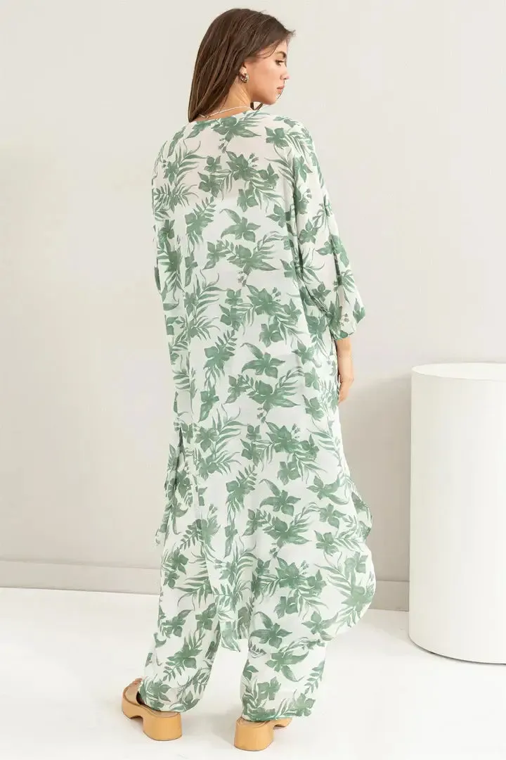 FLORAL DUSTER KIMONO
