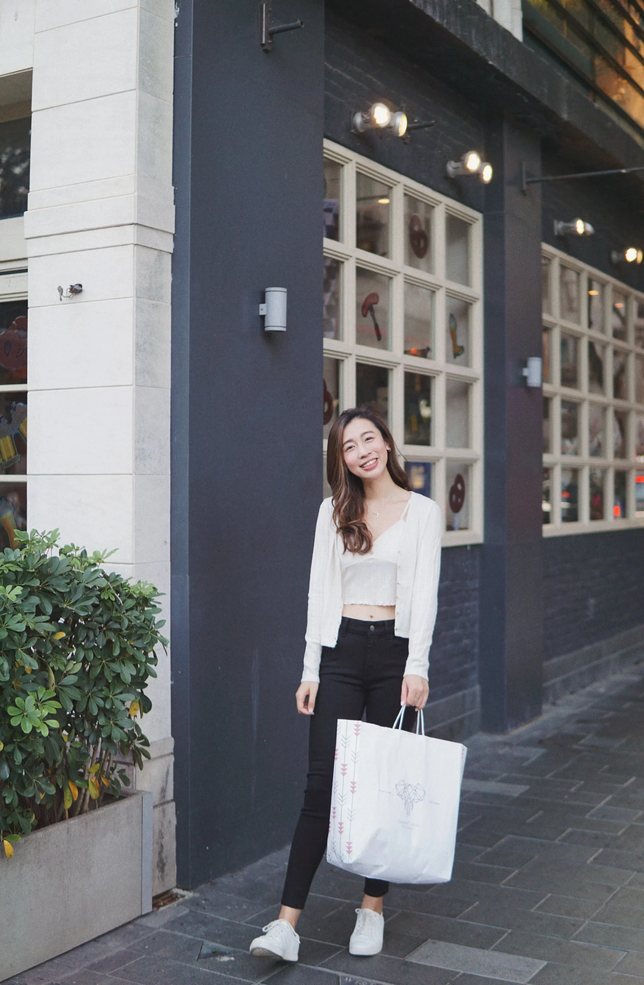 Florence Crop: Mid Rise Skinny