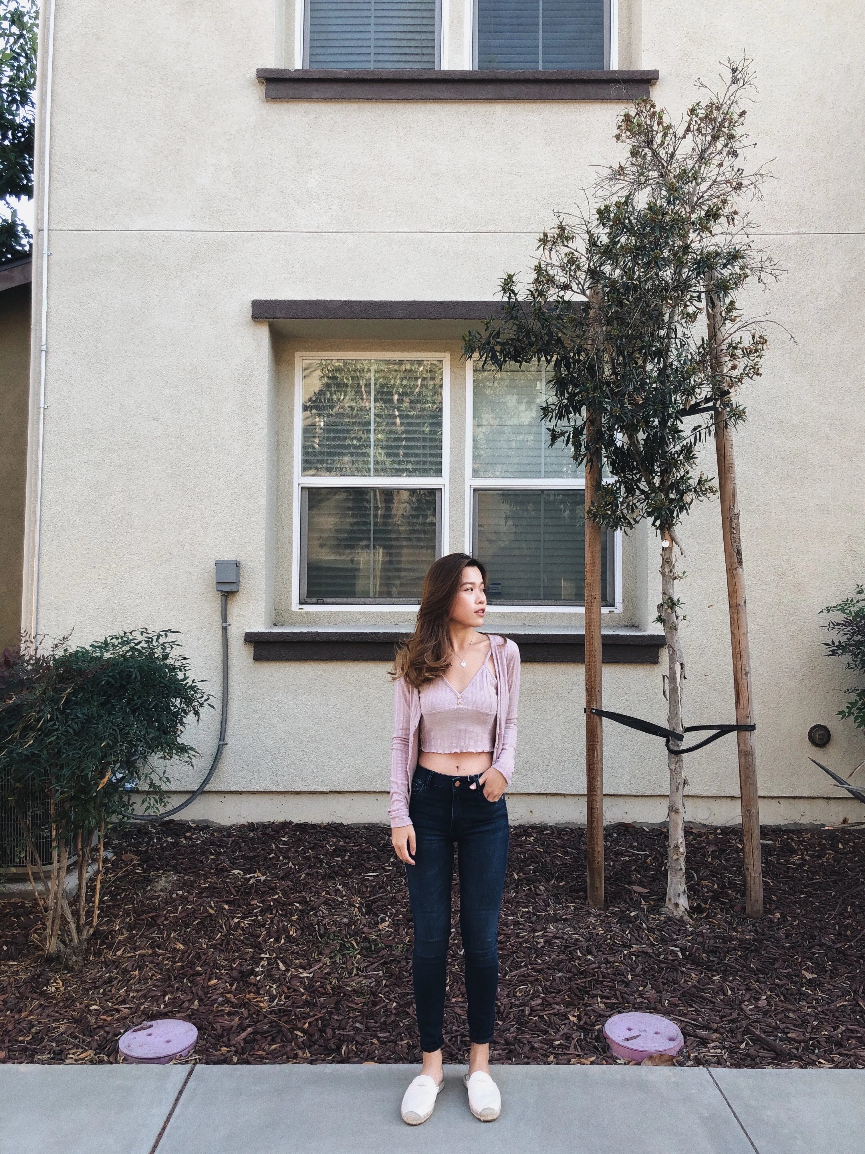 Florence Crop: Mid Rise Skinny
