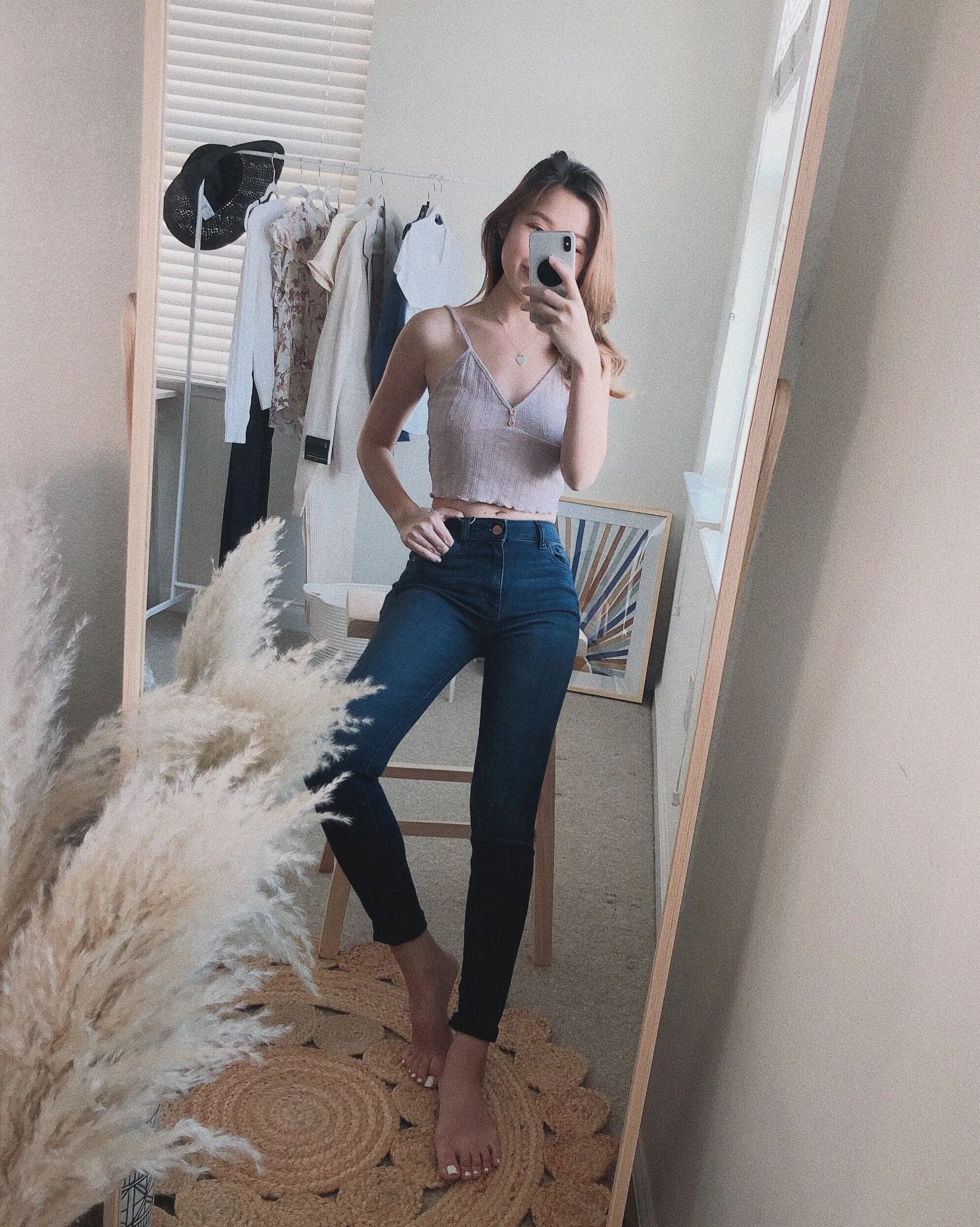 Florence Crop: Mid Rise Skinny