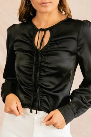 Front Rouched Full Sleeve Top