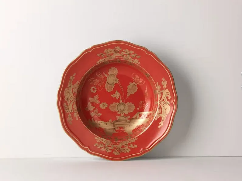 Ginori Soup Plate Oriente Italiano Rubrum