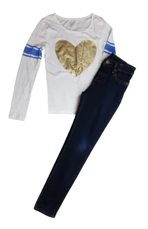 GIRL SIZE 10/12 YEARS - GAP / JOE FRESH, 2 Piece Mix N Match Outfit EUC B20