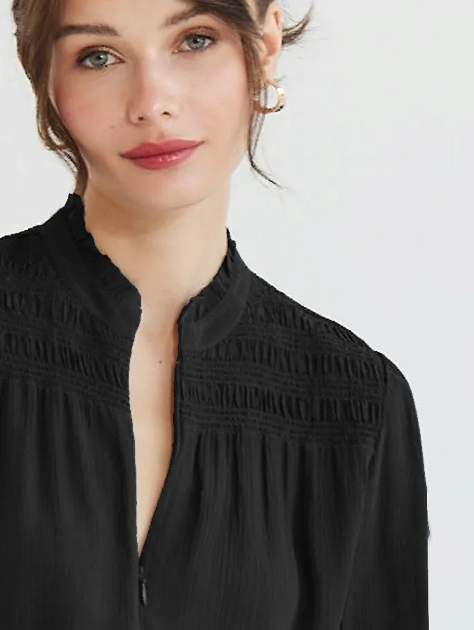 go smocked soft spoken blouse