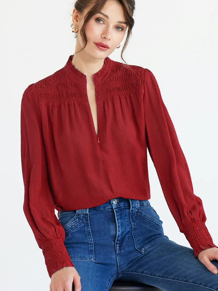 go smocked soft spoken blouse
