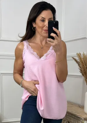 Golda Barbie Pink Lace Trim Cami