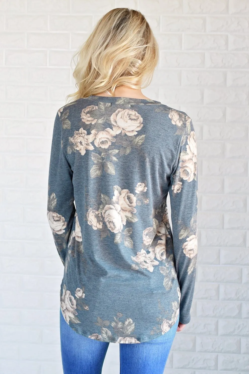 Good Times Floral V-Neck Top