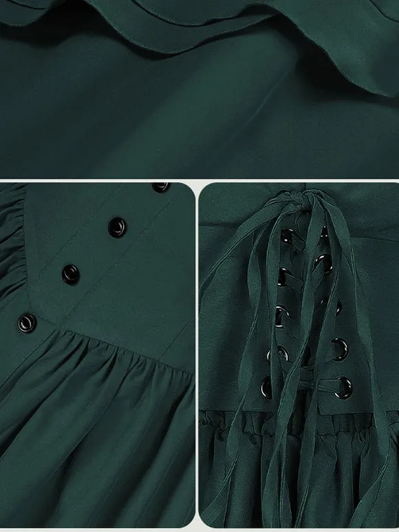 Gothic Lolita SK Ruffles Coffee Brown Lolita Skirts