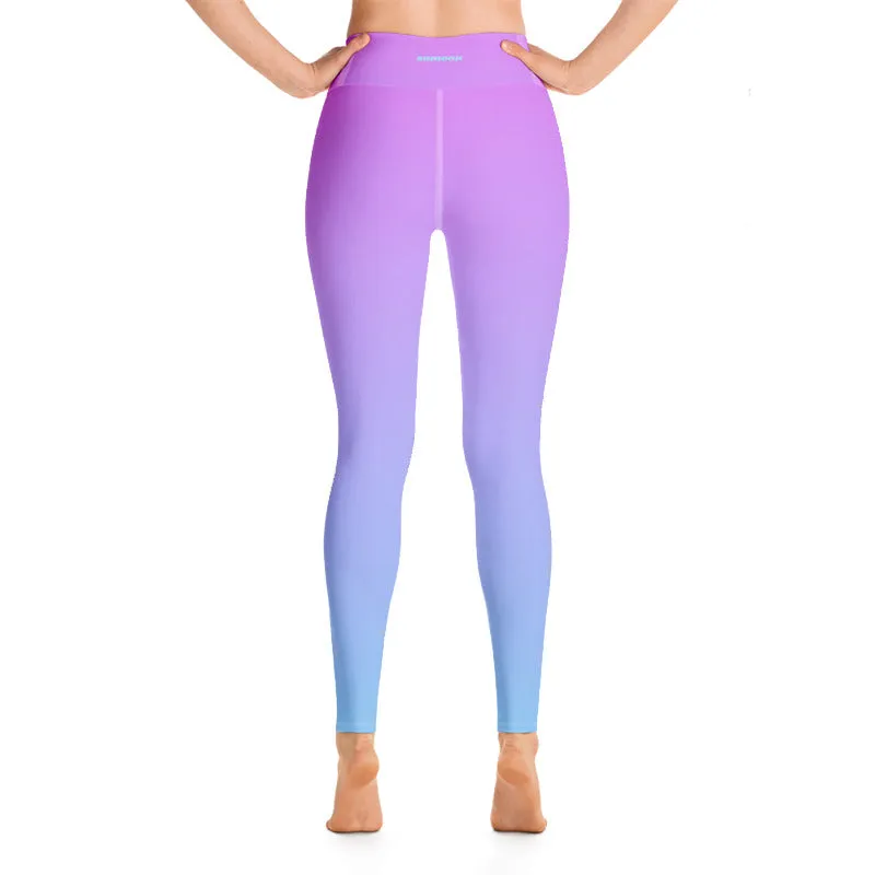 grape high-waisted leggings