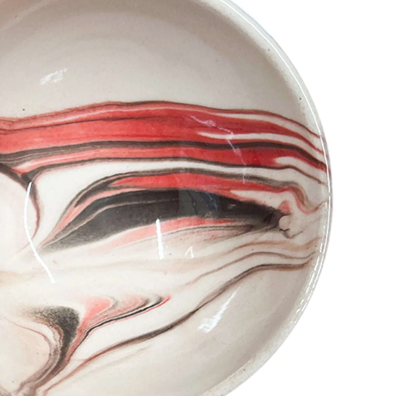 Handmade Ceramic Bowl Mocha Red 8cm