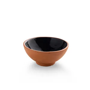 Handmade Ceramic Bowl Moroccan Black 8cm