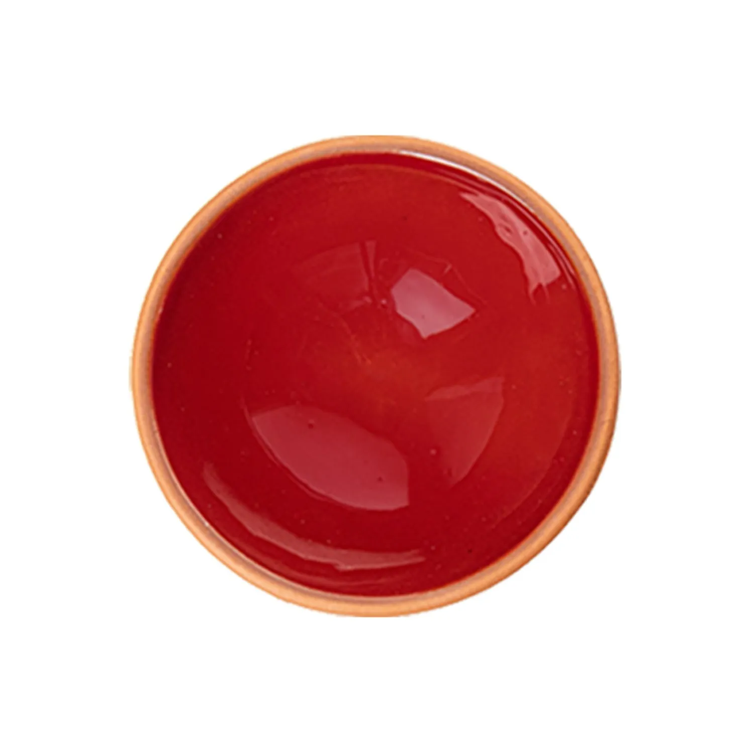 Handmade Ceramic Bowl Moroccan Red 8cm