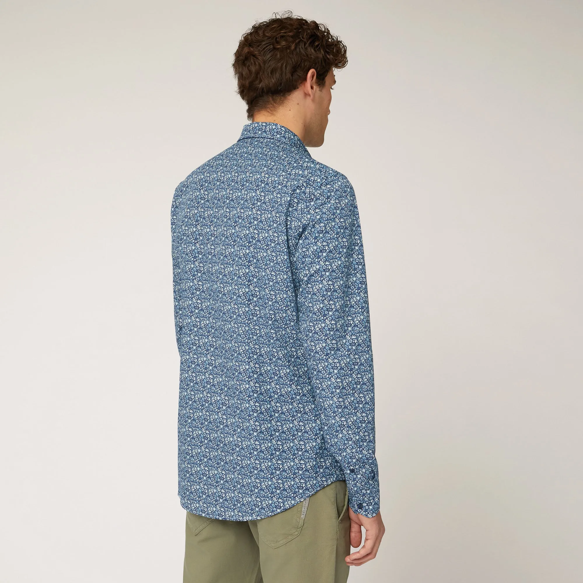 Harmont & Blaine Floral Print Shirt - Blue