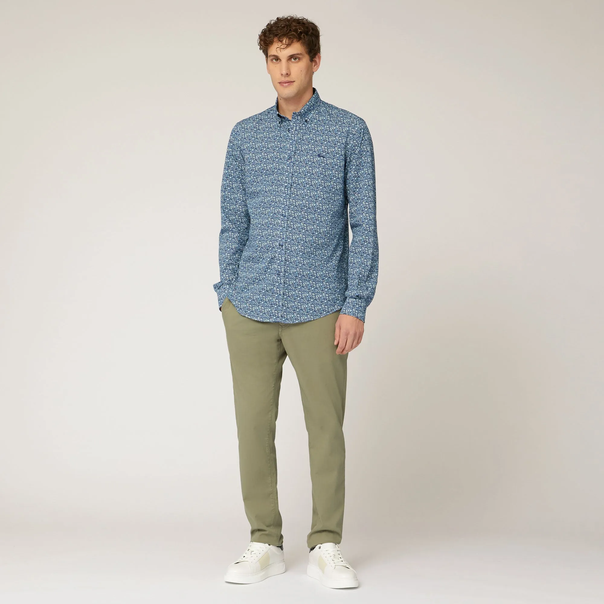 Harmont & Blaine Floral Print Shirt - Blue