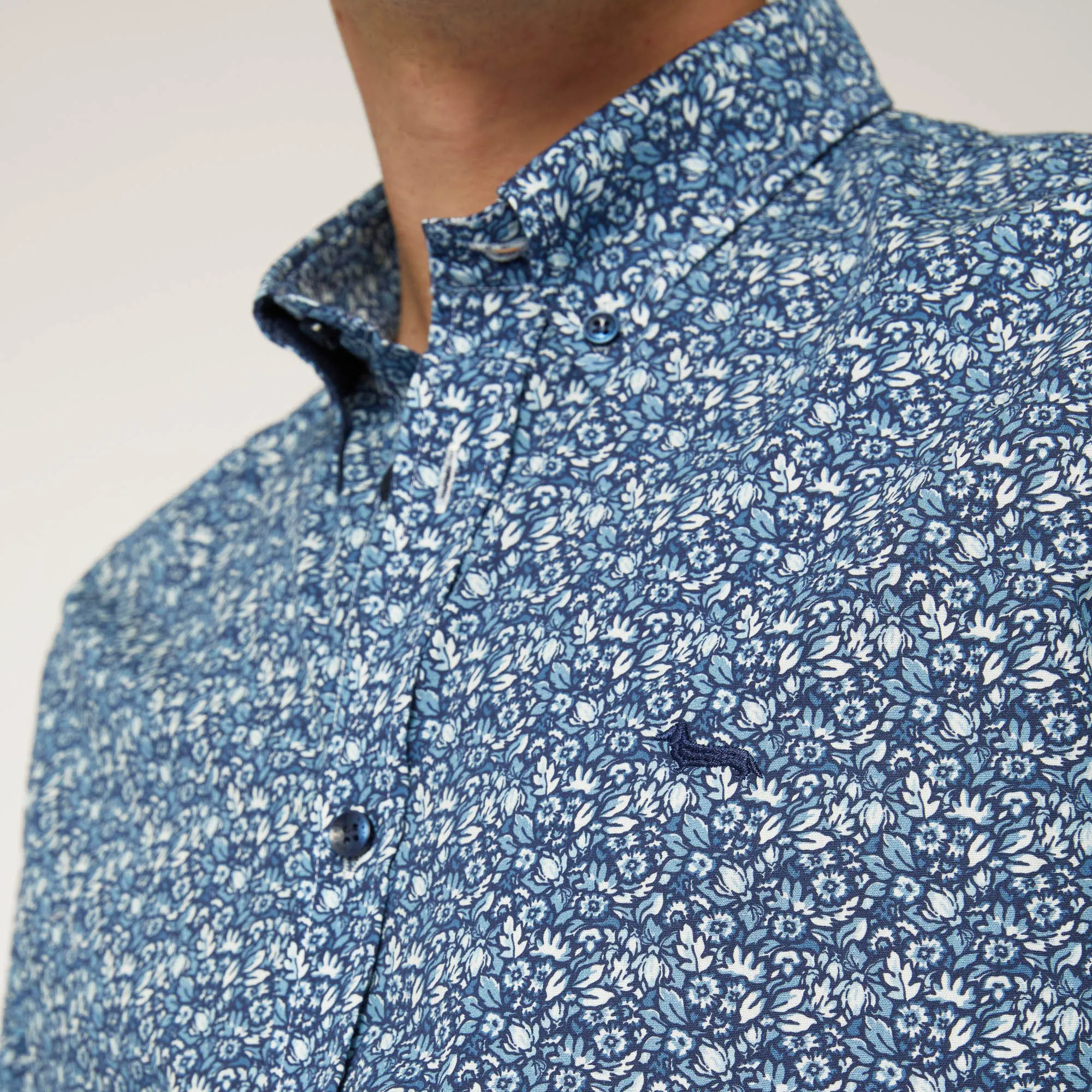 Harmont & Blaine Floral Print Shirt - Blue
