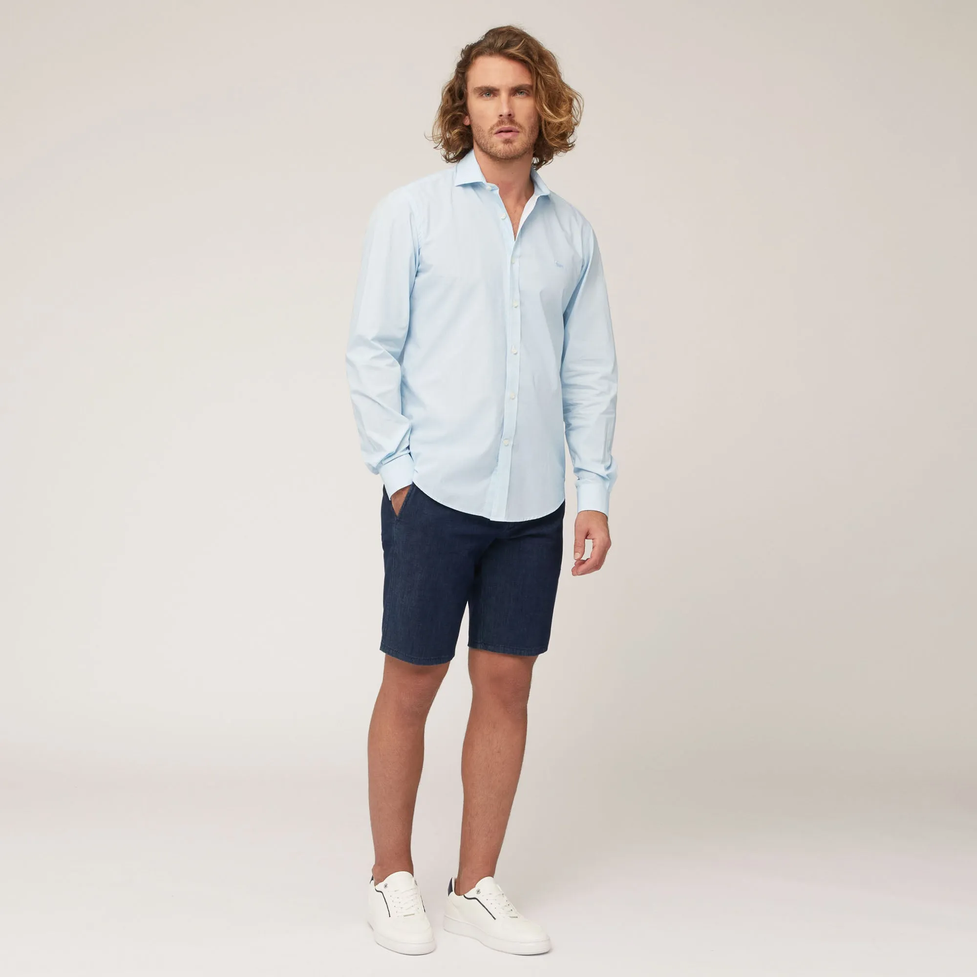 Harmont & Blaine Printed Shirt - Cobalt Blue