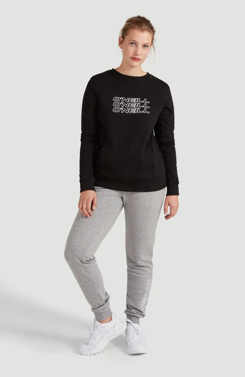 High Waist Jogginghose | Silver Melee -A