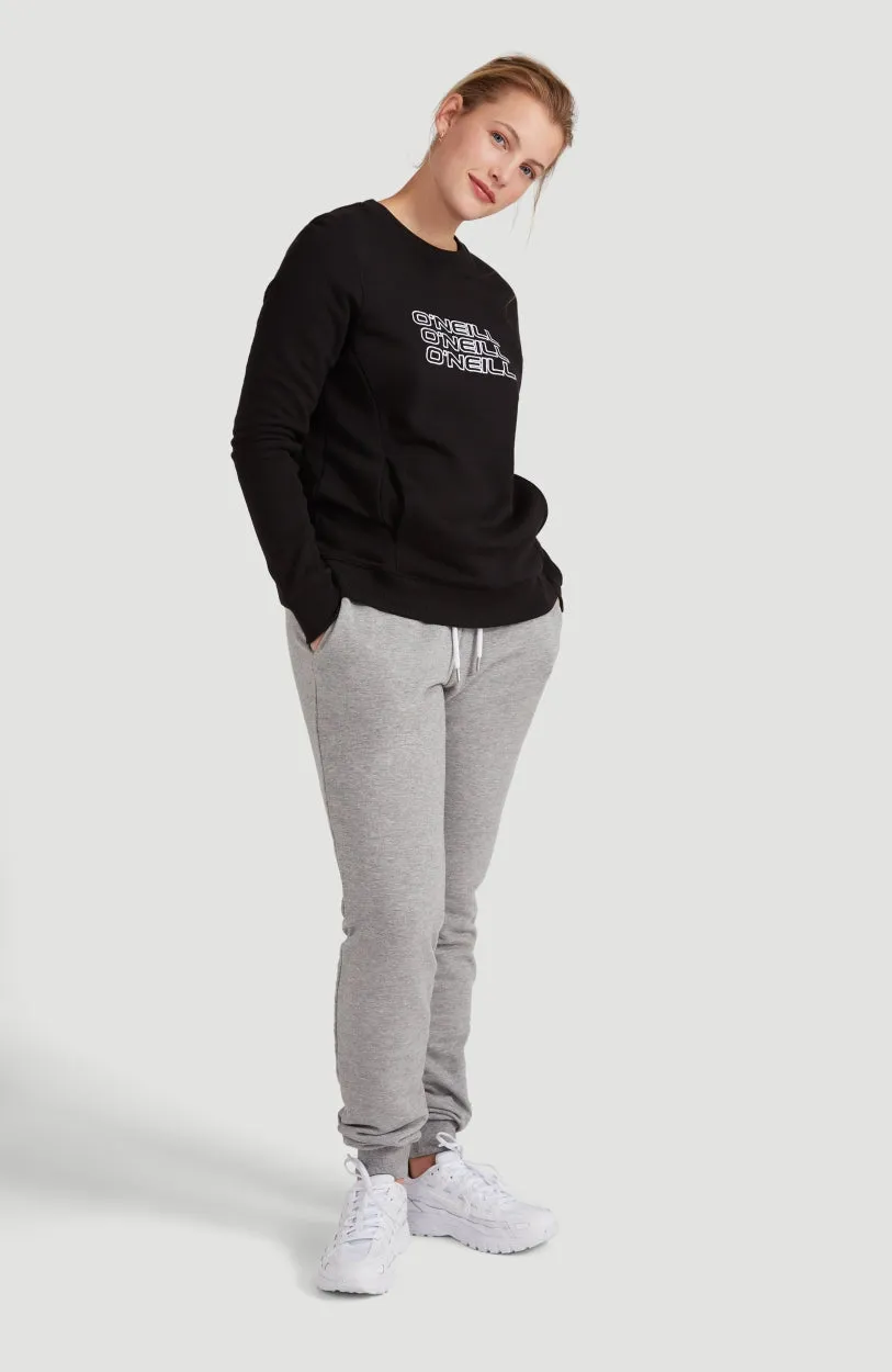 High Waist Jogginghose | Silver Melee -A