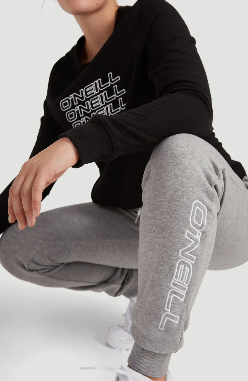 High Waist Jogginghose | Silver Melee -A