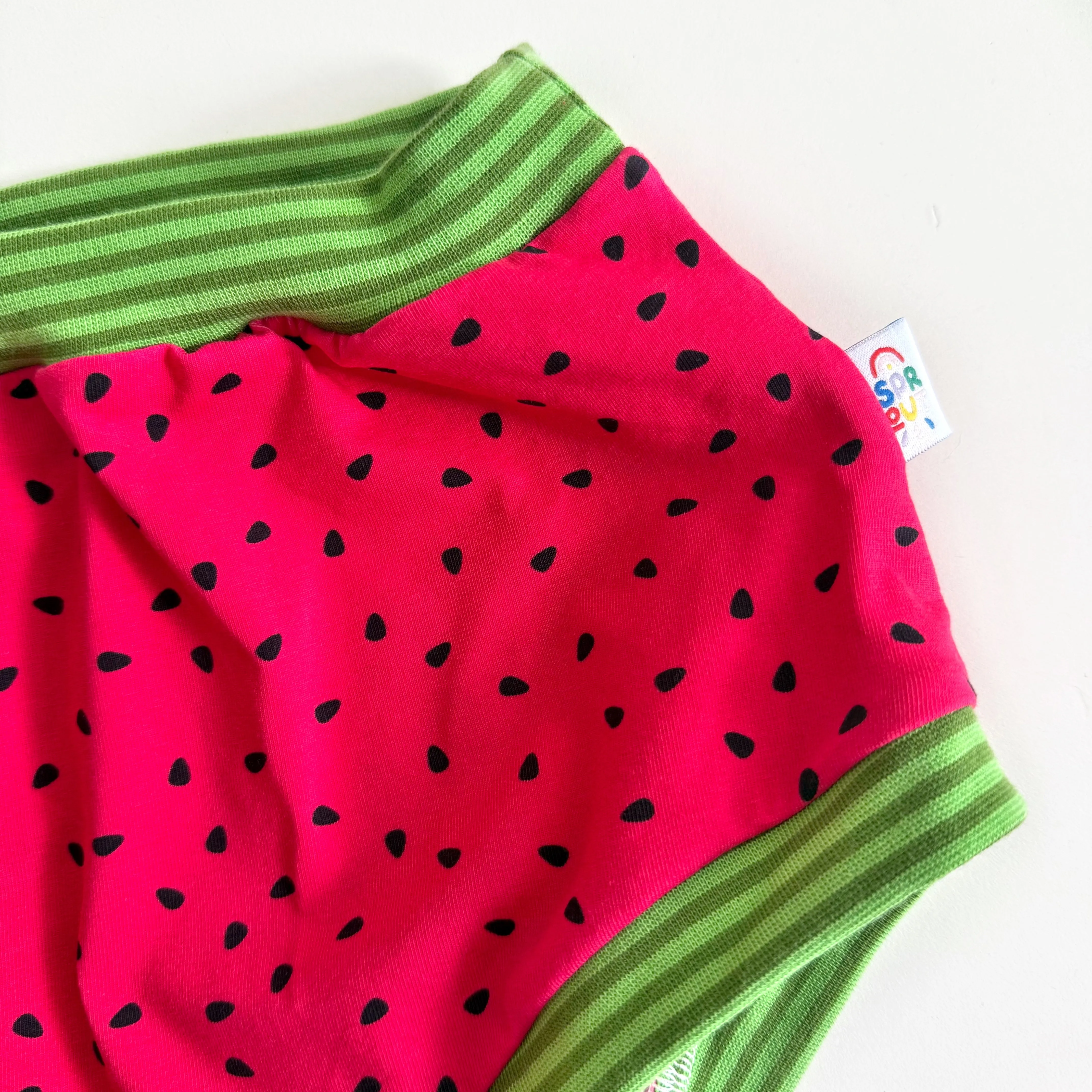 High Waisted Watermelon Adult Pants | Women's Knickers | Organic Cotton Underwear