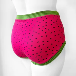 High Waisted Watermelon Adult Pants | Women's Knickers | Organic Cotton Underwear