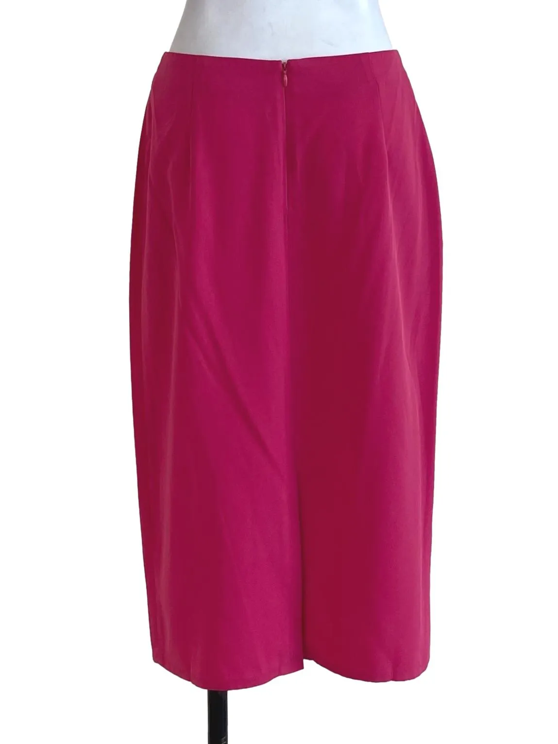 Hot Pink Plain Straight Skirt LB
