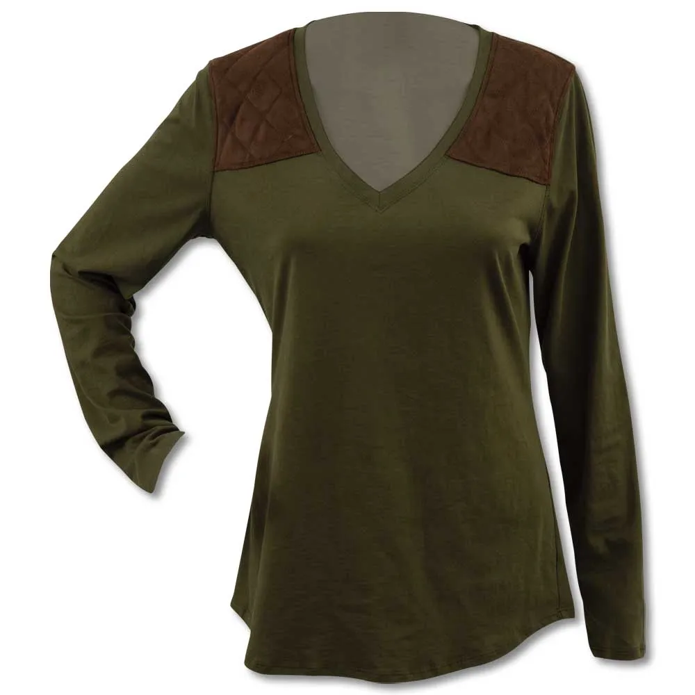Huntress V-Neck Knit Shooting Shirt