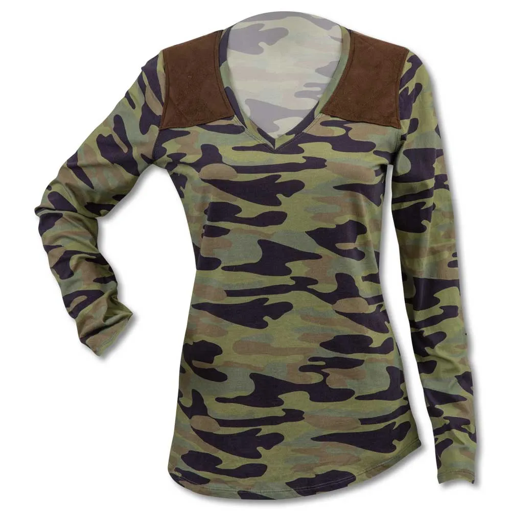 Huntress V-Neck Knit Shooting Shirt