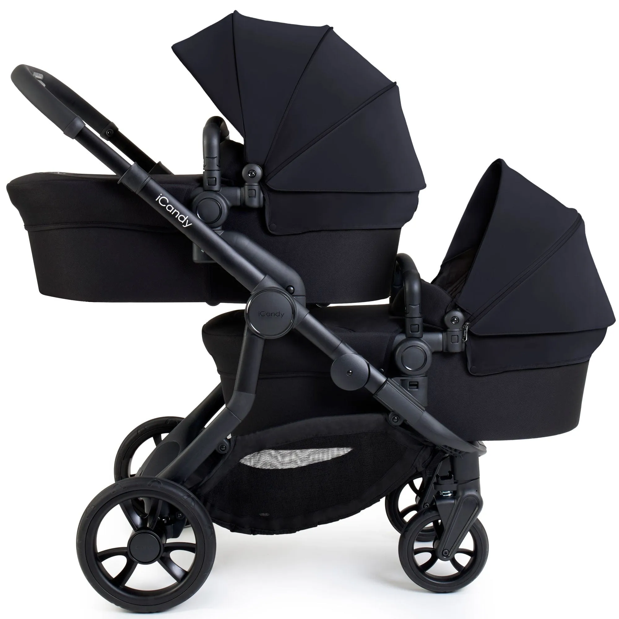 iCandy Orange 4 Twin Complete Cocoon Travel System in Black Edition