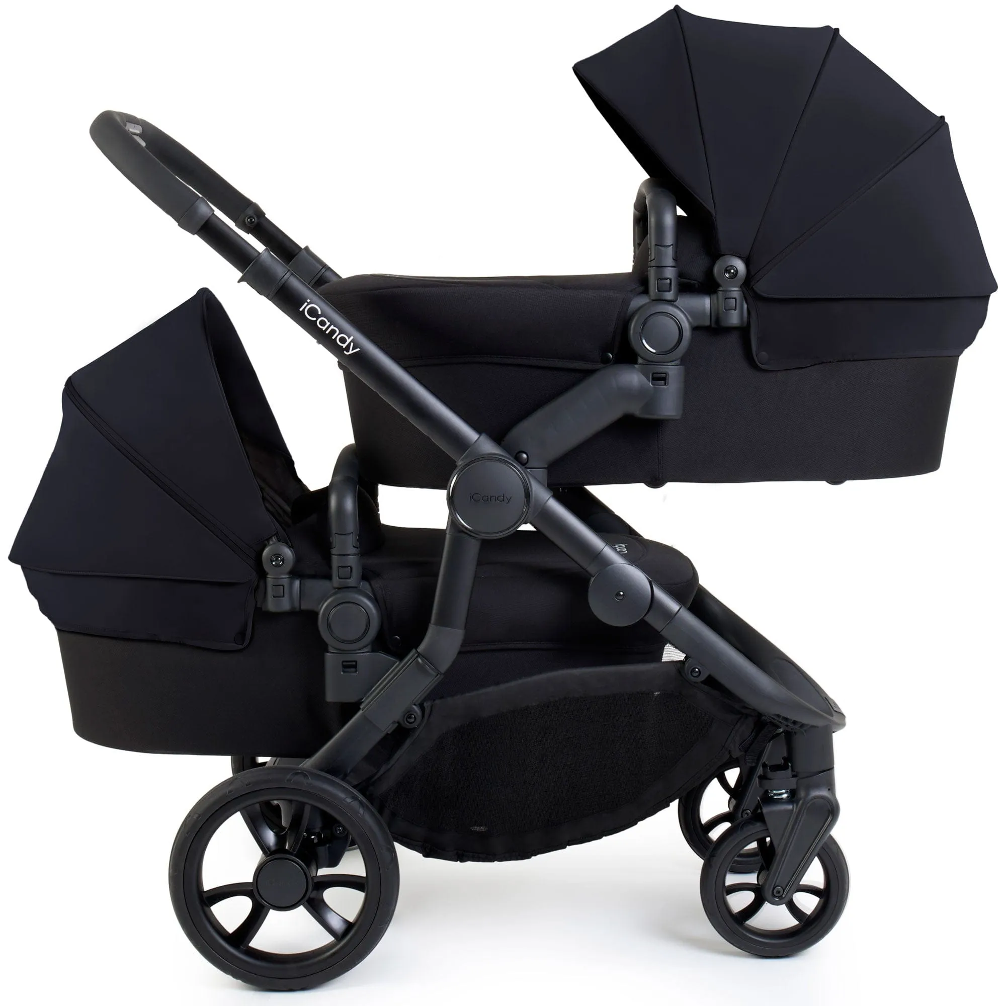 iCandy Orange 4 Twin Complete Cocoon Travel System in Black Edition