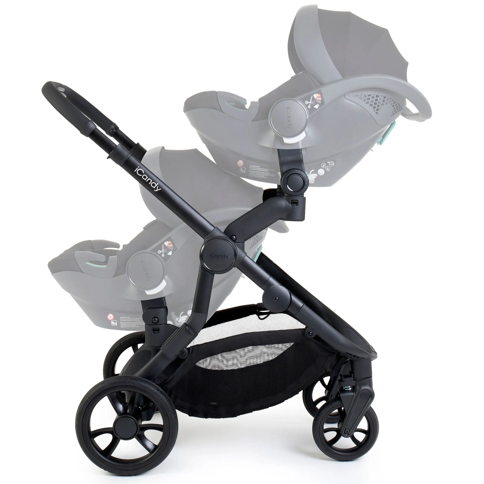 iCandy Orange 4 Twin Complete Cocoon Travel System in Black Edition