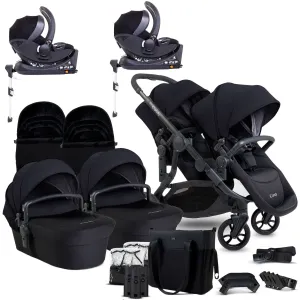 iCandy Orange 4 Twin Complete Cocoon Travel System in Black Edition
