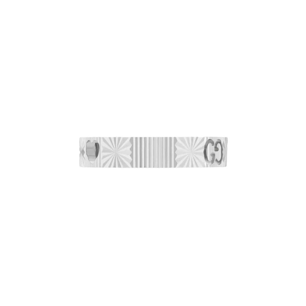 Icon Heart 18K White Gold Ring