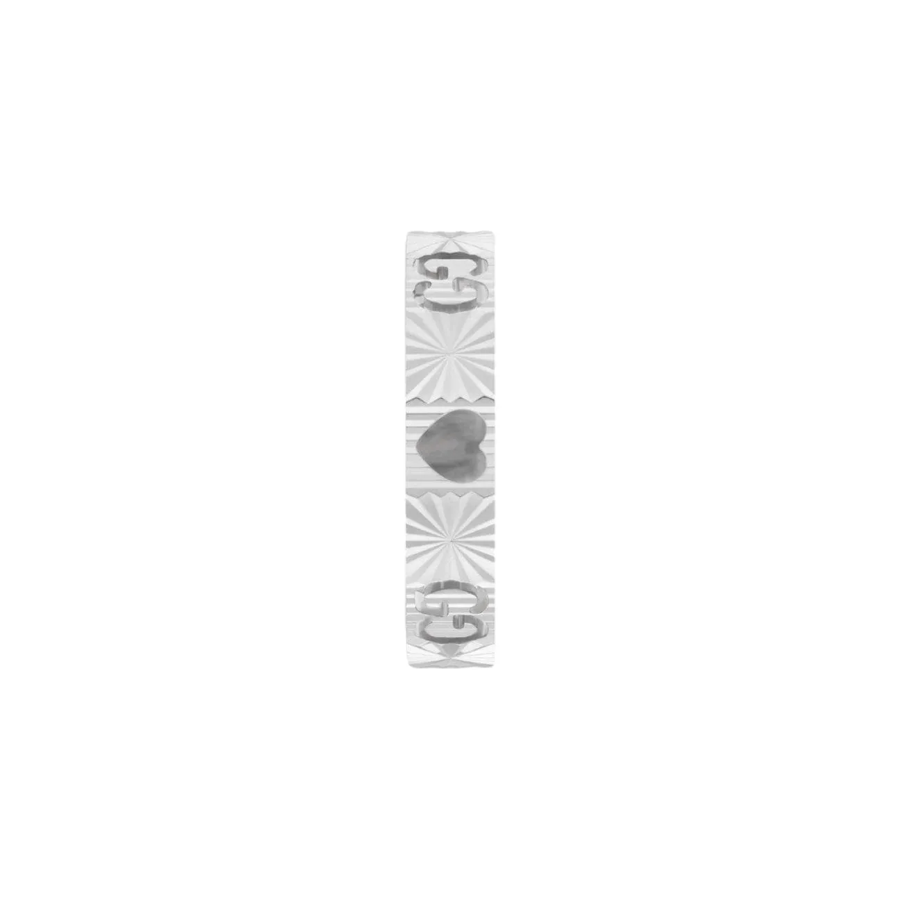 Icon Heart 18K White Gold Ring
