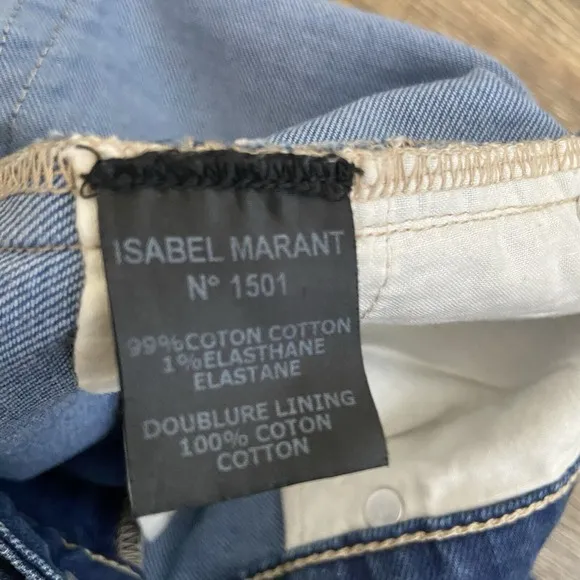 Isabel Marant Etoile Denim Skinny Denim Jeans Pants Low Rise Euro 36 (US 4)