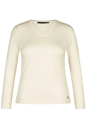 IVORY V-NECK T-SHIRT