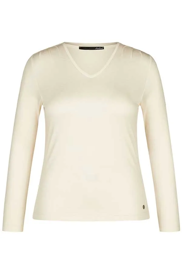 IVORY V-NECK T-SHIRT