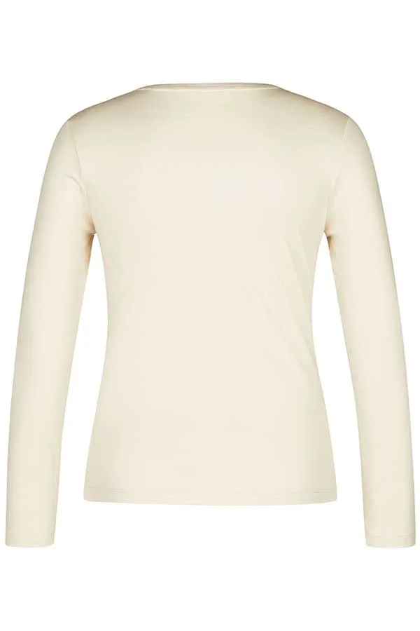 IVORY V-NECK T-SHIRT
