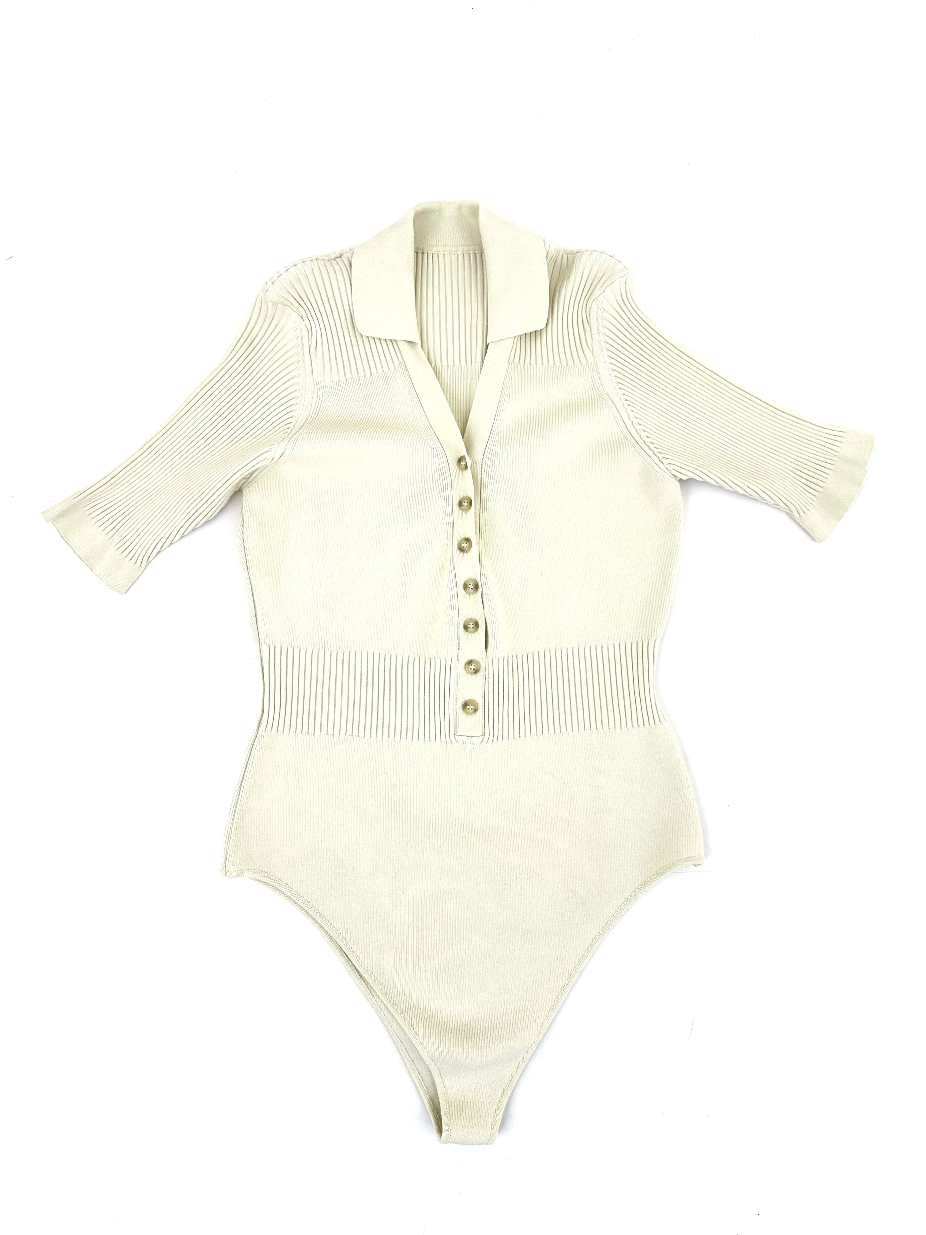 Jacquemus Le Body Yauco Ribbed Bodysuit
