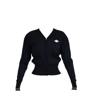 J.Jane Summer V- Neck Punching Cardigan - Black