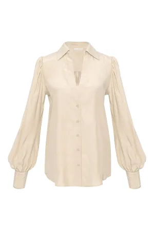 Jocelyn Glam Shirt Pearl