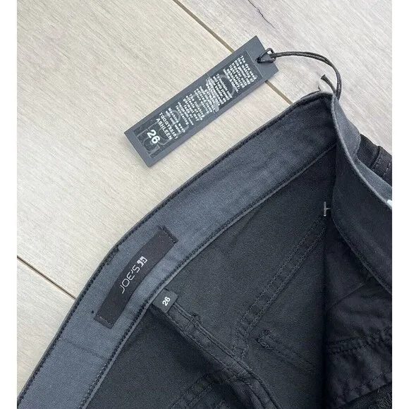 Joe’s Joes The Skinny Ankle Jeans Sz 26 Us 4 Tuxedo Stripe Black  Denim Pants
